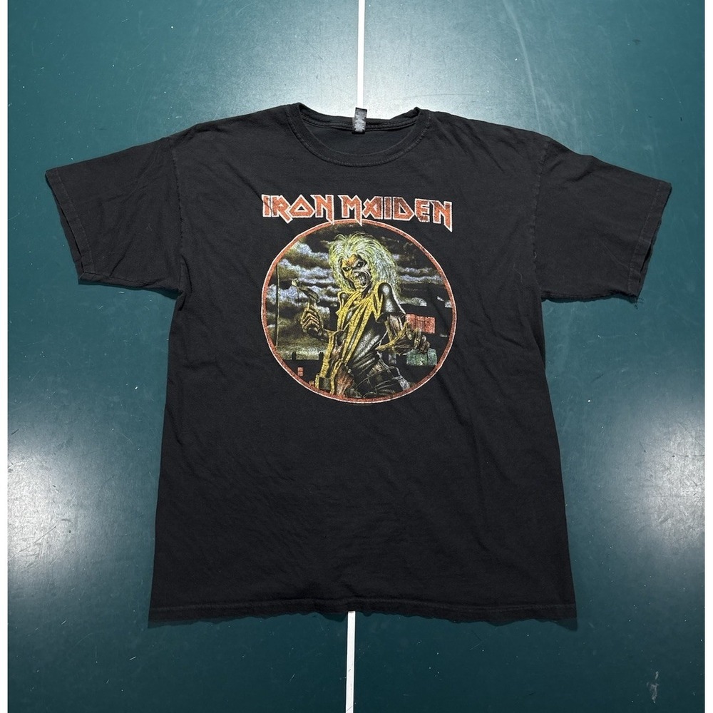 Vintage Iron‎ Maiden Killer Tour Graphic T-Shirt Men's XL Black Heavy Metal Y2K